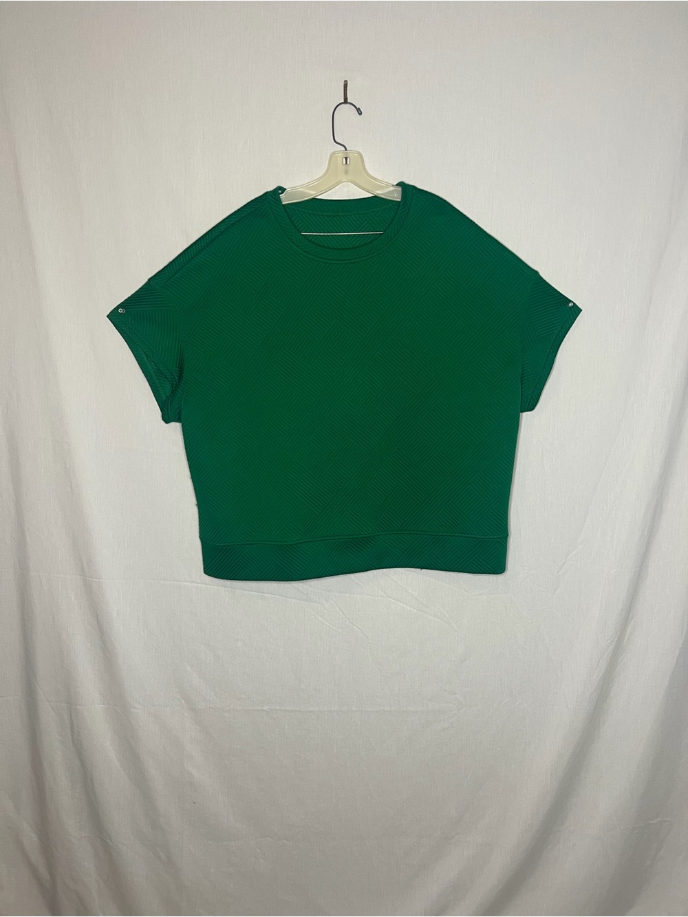Amazon Short Sleeve Crewneck Top - Emerald Green